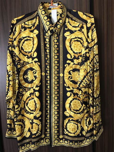 cheap vintage versace silk shirts|versace silk shirt vintage.